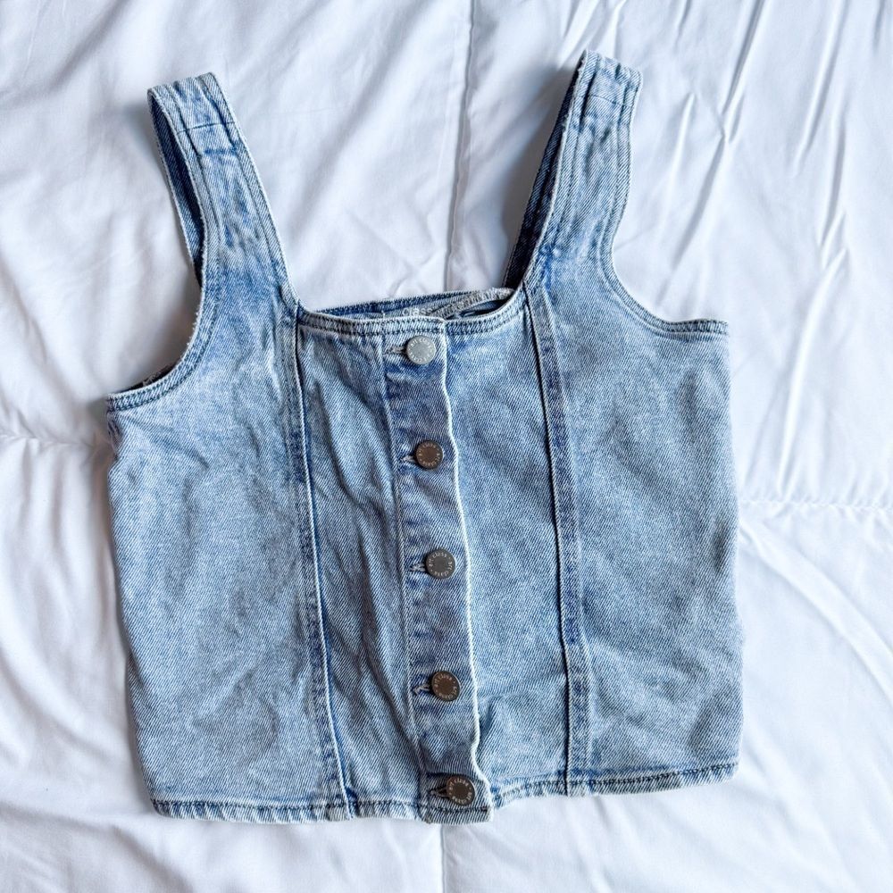 art class Blue Denim Tank Top, XL